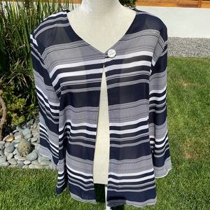California Concepts Connection striped blouse XL